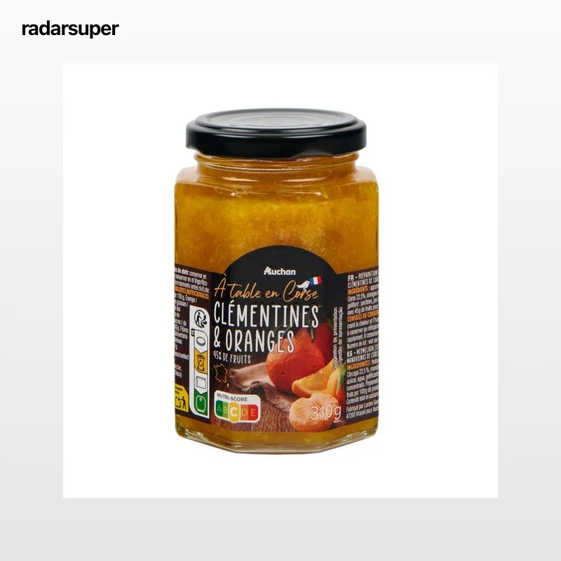 PRODUCTO ALCAMPO Mermelada clementina y naranja de Corcega 310 gr.