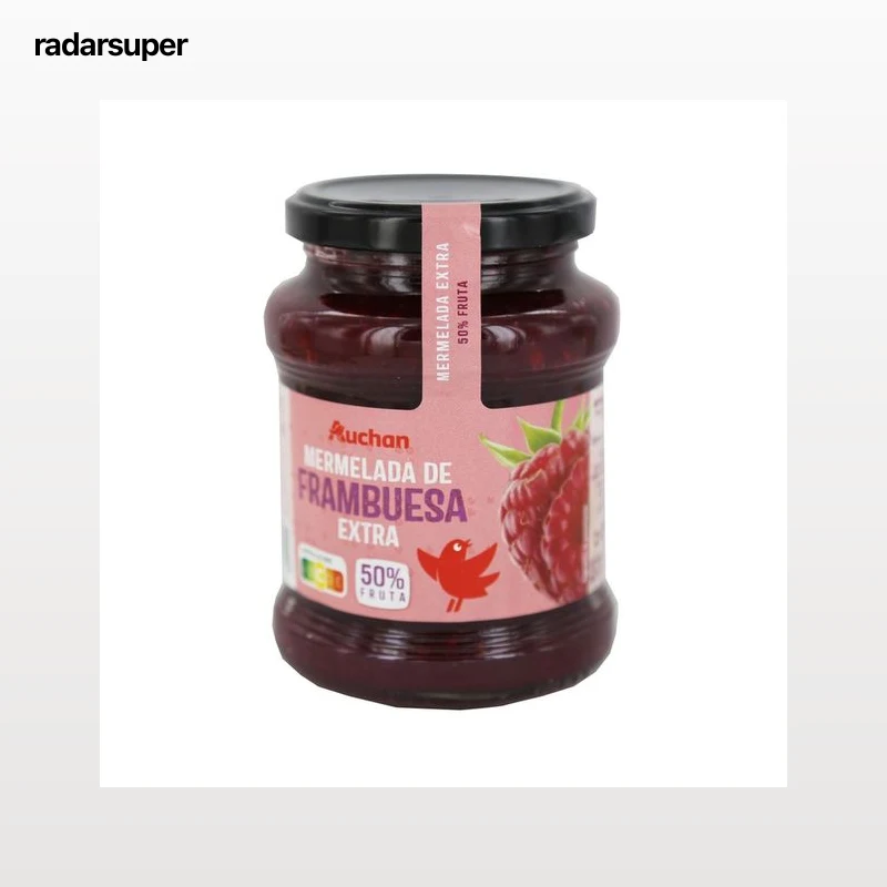 PRODUCTO ALCAMPO Mermelada de frambuesa extra, 50 % fruta 410 g.