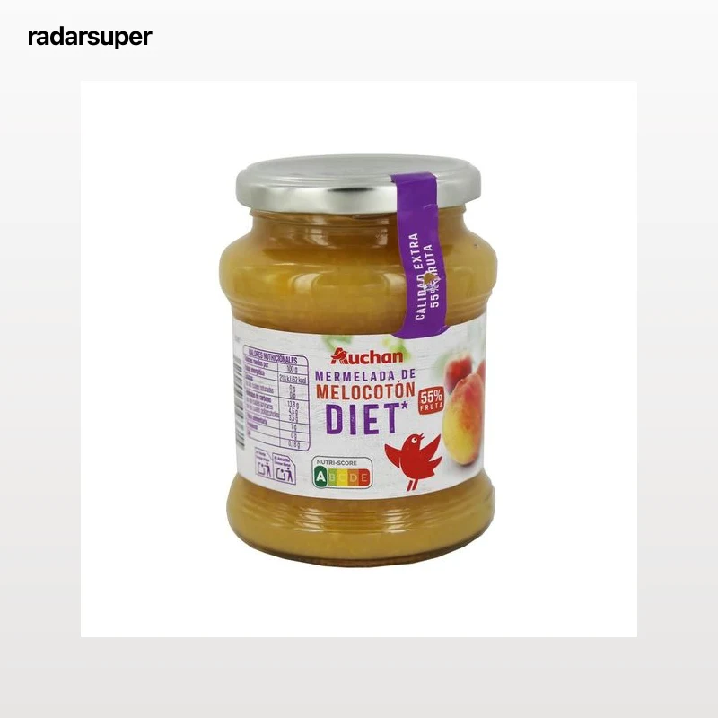 PRODUCTO ALCAMPO Mermelada de melocotón Diet sin azúcares añadidos 350 gr.