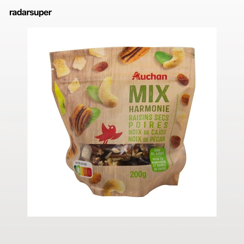 PRODUCTO ALCAMPO Mezcla de frutas y frutos secos (Mix Harmonie)  200 g.