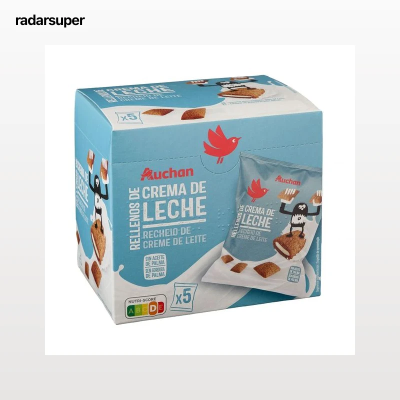 PRODUCTO ALCAMPO Mini cereales rellenos de leche 175g.