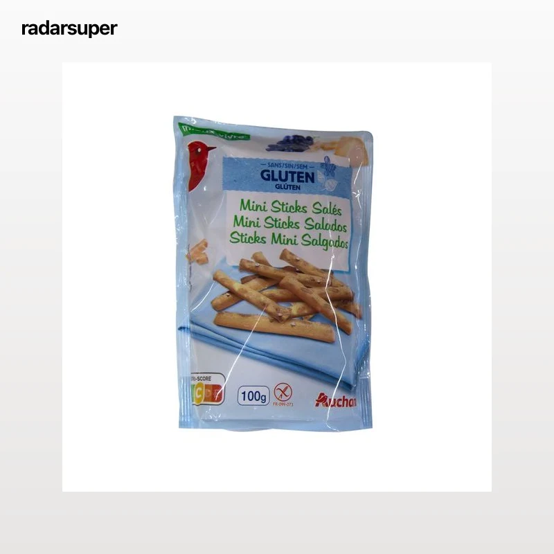 PRODUCTO ALCAMPO Mini sticks salados sin gluten 100 g.