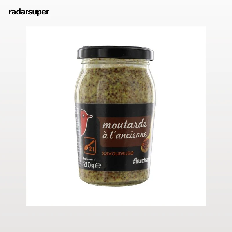 PRODUCTO ALCAMPO Mostaza de Dijon anciene frasco de 210 g.