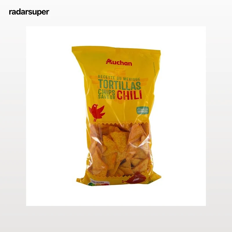 PRODUCTO ALCAMPO Nachos de maíz con sabor a chili 400 g.