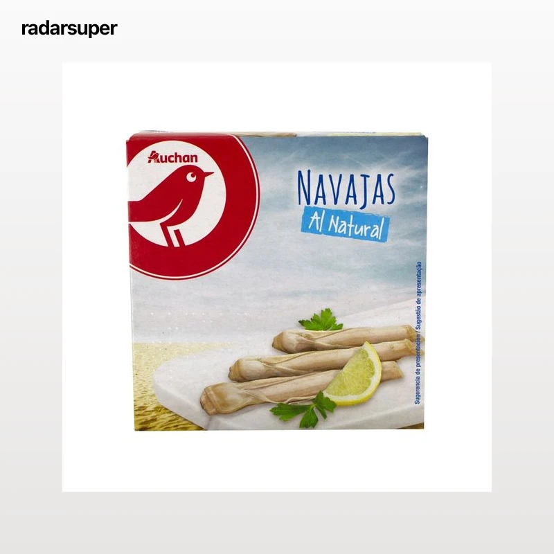 PRODUCTO ALCAMPO Navajas Chilenas al natural lata de 63 g.