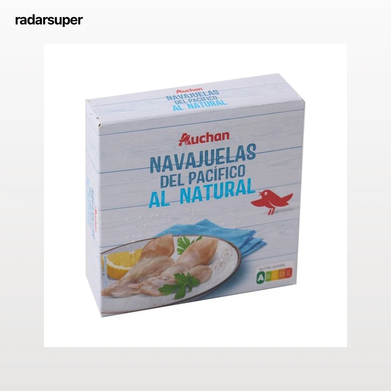 PRODUCTO ALCAMPO Navajuelas al natural del pacífico 63 g.