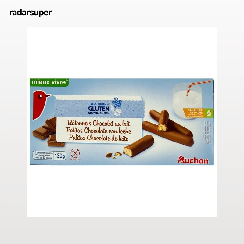 PRODUCTO ALCAMPO Palitos de chocolate con leche 130 g.