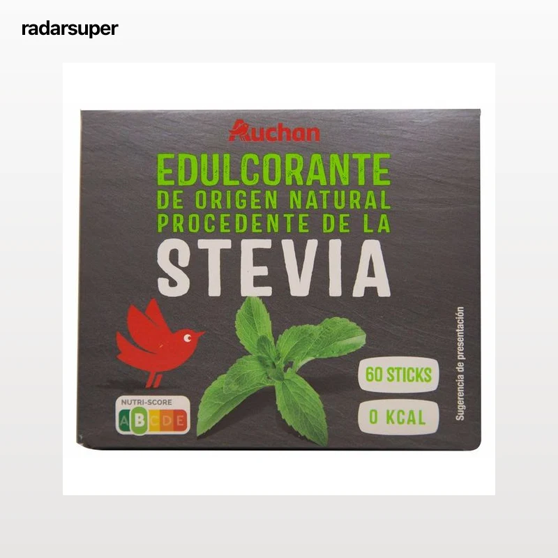 PRODUCTO ALCAMPO Palitos de estevia 60 uds.