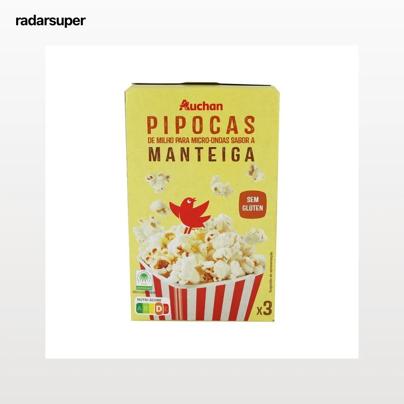 PRODUCTO ALCAMPO Palomitas de maíz para microondas sabor mantequilla 3 uds. x 90 g.