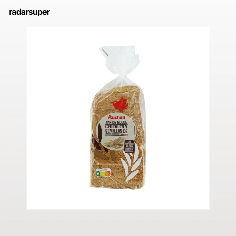 PRODUCTO ALCAMPO Pan de molde de 12 cereales y semillas 580 g.