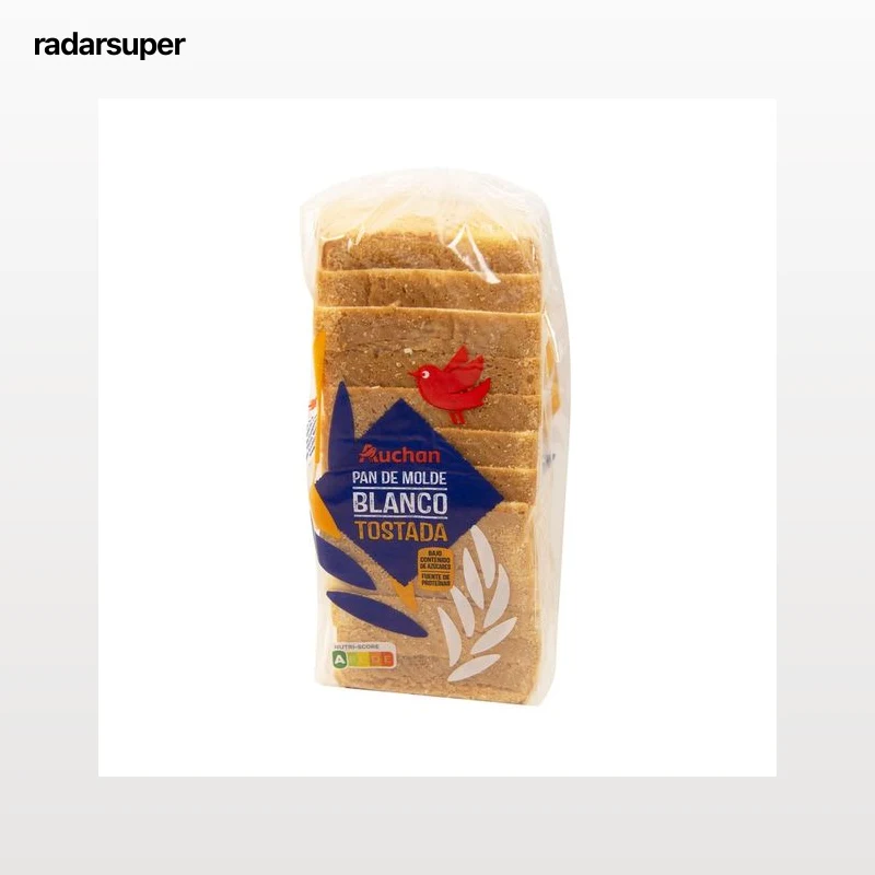PRODUCTO ALCAMPO Pan de molde blanco con corteza, especial tostada 800 g.