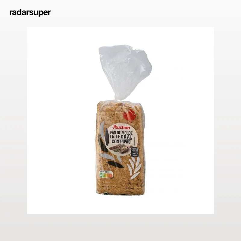 PRODUCTO ALCAMPO Pan de molde integral de semillas y pipas 675 g.