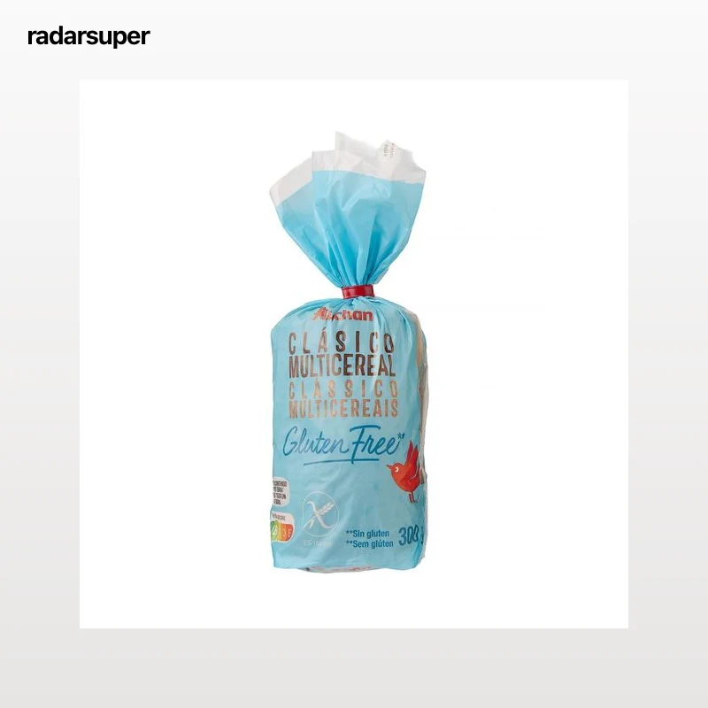 PRODUCTO ALCAMPO Pan de molde multicereales, elaborado sin gluten 300 g.