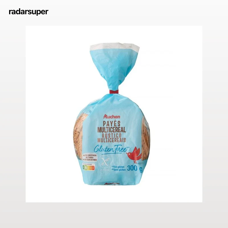 PRODUCTO ALCAMPO Pan de payés multicereales sin gluten 300 g.