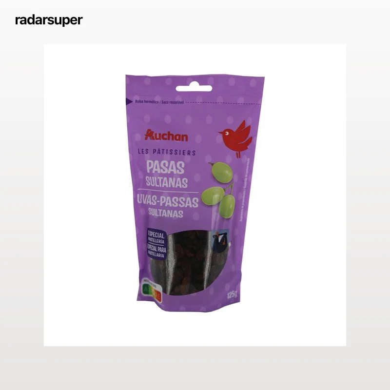 PRODUCTO ALCAMPO Pasas sultanas ideales para repostería 125 g.