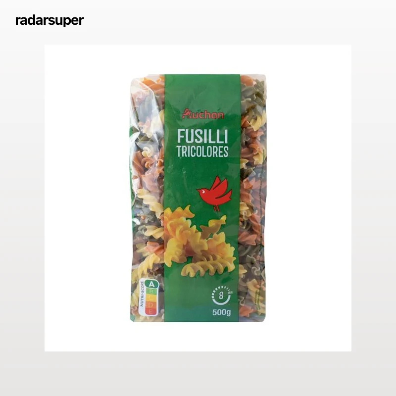 PRODUCTO ALCAMPO Pasta espiral con vegetales paquete 500 g.