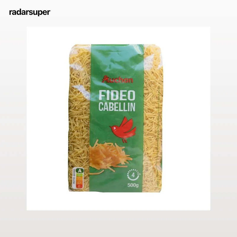 PRODUCTO ALCAMPO Pasta fideo cabellín paquete de 500 g.