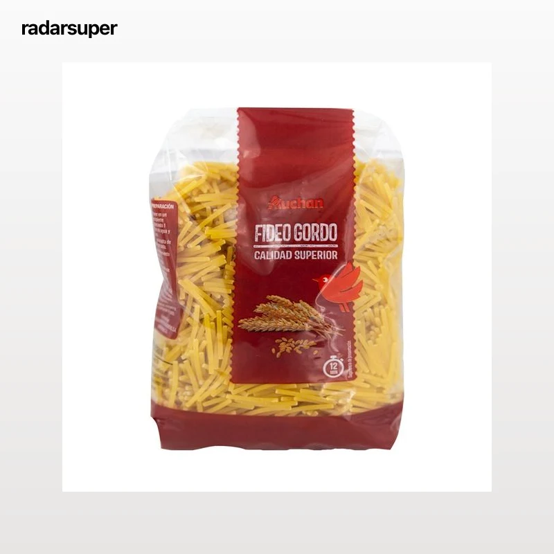 PRODUCTO ALCAMPO Pasta fideos gordo de calidad superior paquete de 500 g.
