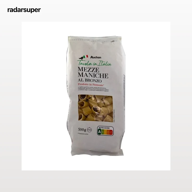 PRODUCTO ALCAMPO Pasta mezze maniche al bronzo Tavola in Italia 500 g.