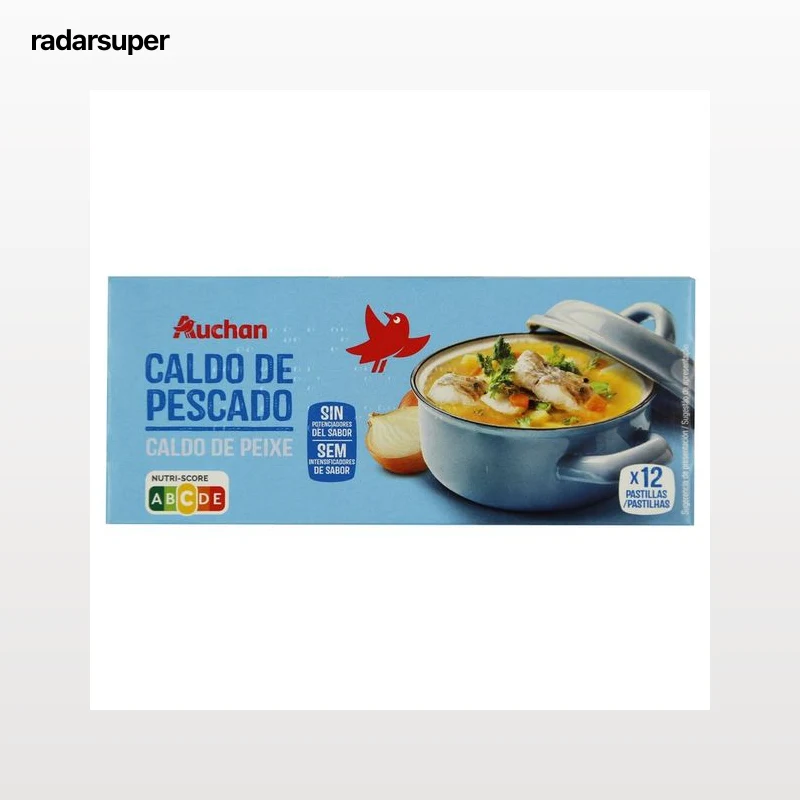 PRODUCTO ALCAMPO Pastillas de caldo de pescado 12 uds 120 g.