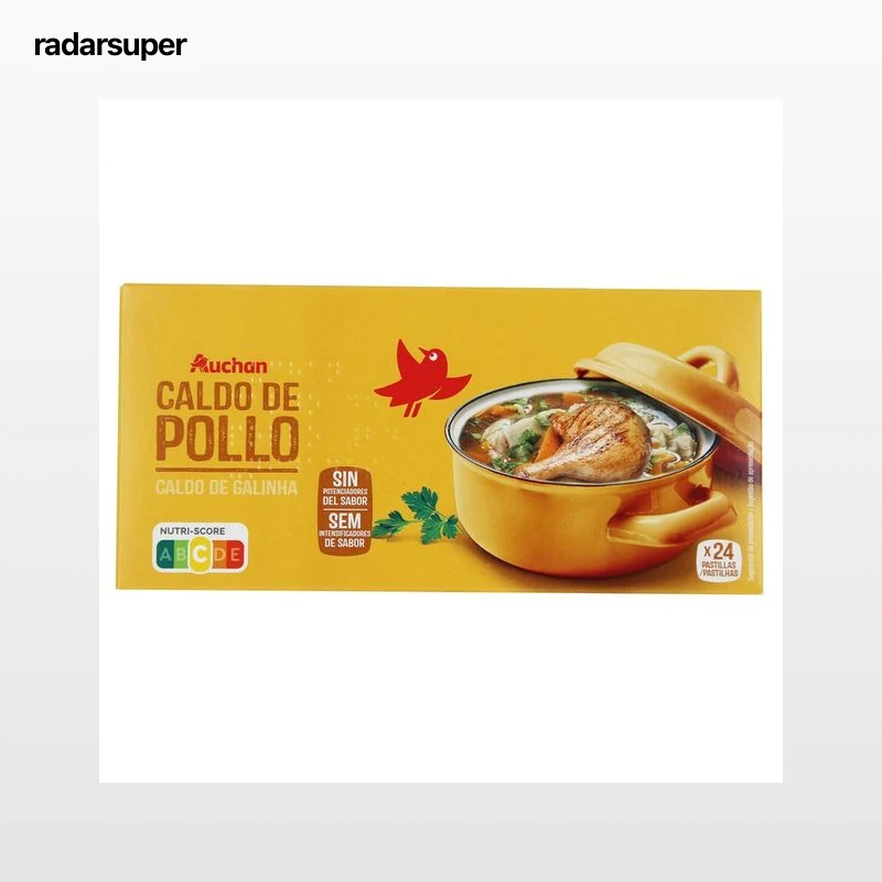 PRODUCTO ALCAMPO Pastillas de caldo de pollo 24 uds. 240 g.