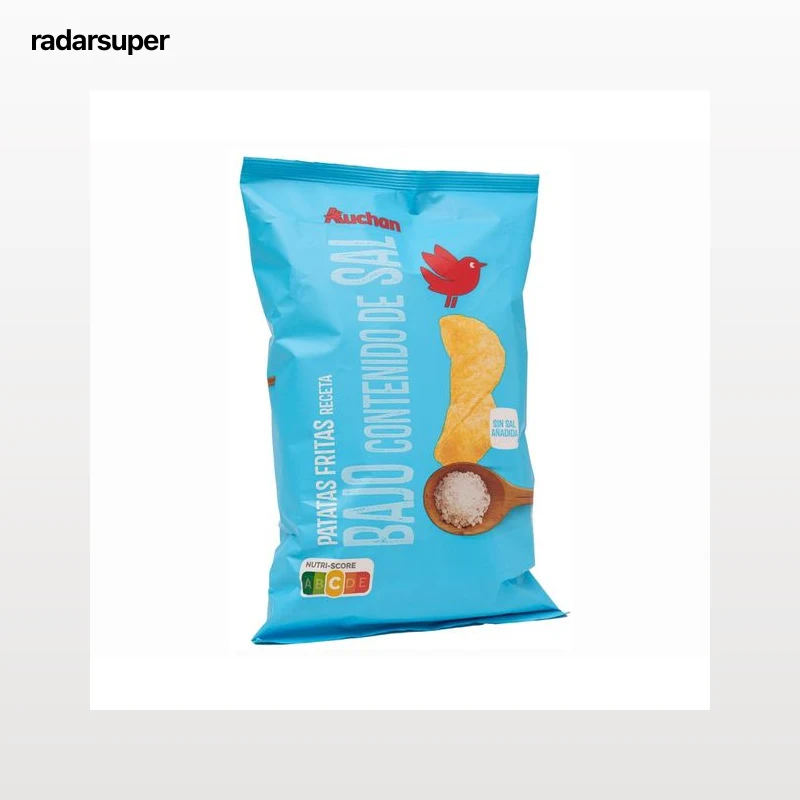 PRODUCTO ALCAMPO Patatas fritas bajas en sal  130 g.