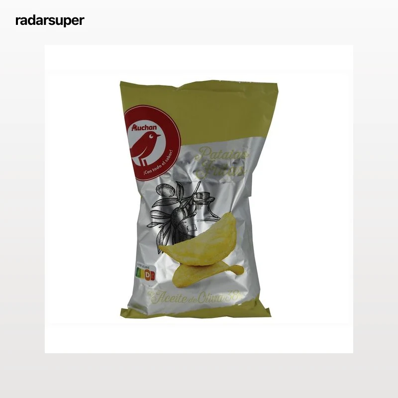 PRODUCTO ALCAMPO Patatas fritas lisas con aceite de oliva bolsa de 150 g.