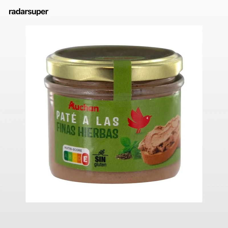 PRODUCTO ALCAMPO Paté de hígado de cerdo a las finas hierbas tarro de 160 g.