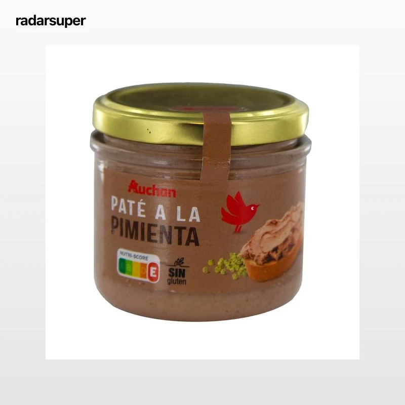 PRODUCTO ALCAMPO Paté de hígado de cerdo a la pimienta tarro de 160 g.
