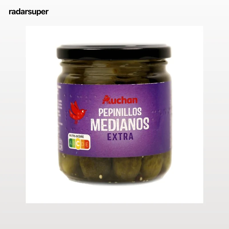 PRODUCTO ALCAMPO Pepinillos medianos en vinagre extra frasco de 180 g.