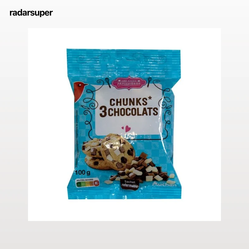 PRODUCTO ALCAMPO Pepitas tres chocolates Chunks 100 g.