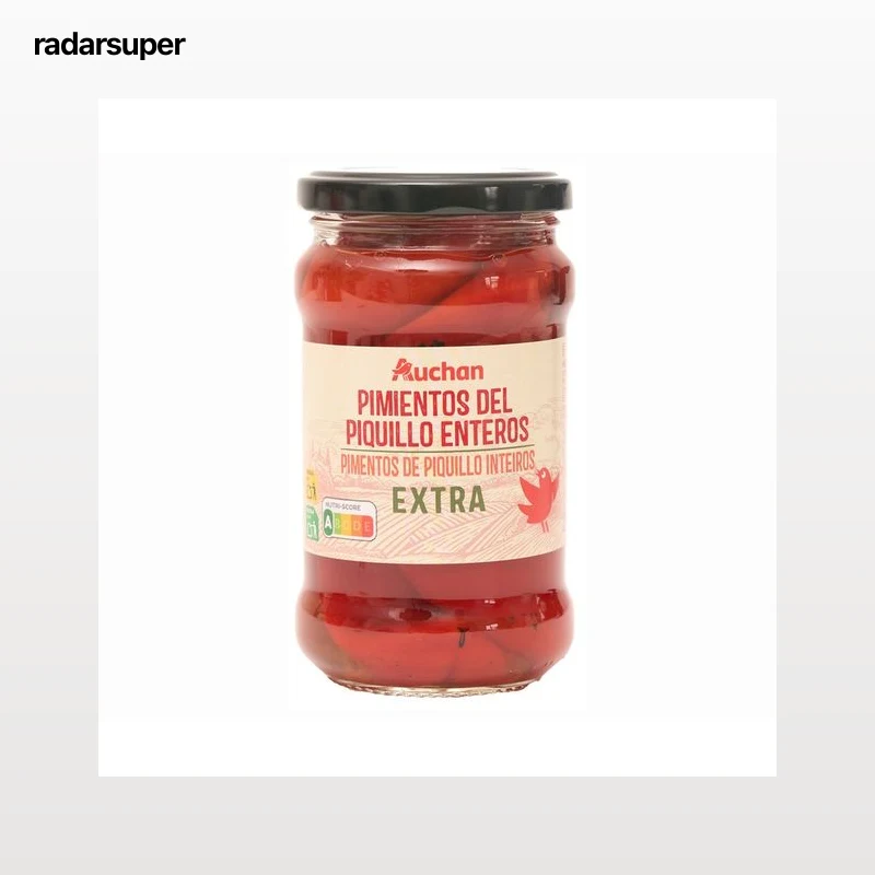 PRODUCTO ALCAMPO Pimientos del Piquillo enteros 13/16 piezas frasco de 220 g.