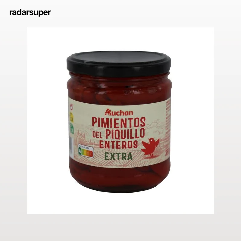 PRODUCTO ALCAMPO Pimientos del Piquillo enteros extra frasco de 350 g.