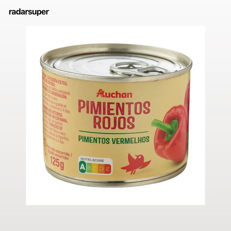 PRODUCTO ALCAMPO Pimientos rojos de categoría extra lata de 125 g