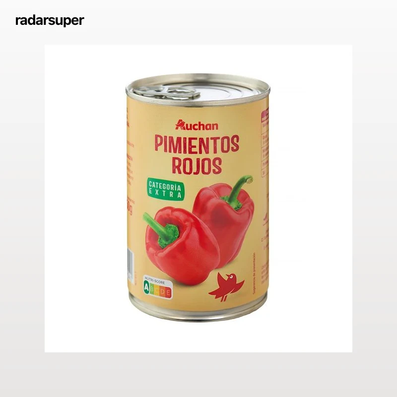 PRODUCTO ALCAMPO Pimientos rojos categoría extra lata de 250 g