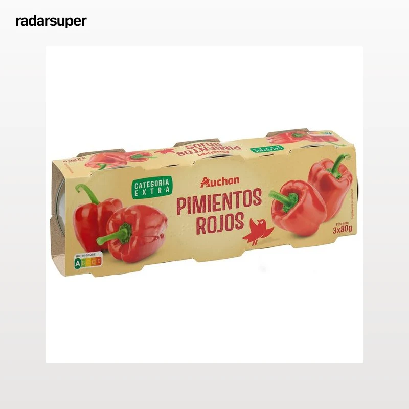 PRODUCTO ALCAMPO Pimientos rojos de categoría extra pack 3 uds. x 60 g