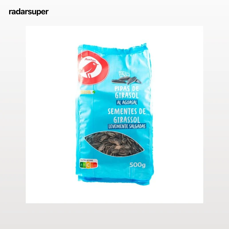 PRODUCTO ALCAMPO Pipas de girasol al aguasol 500 g.