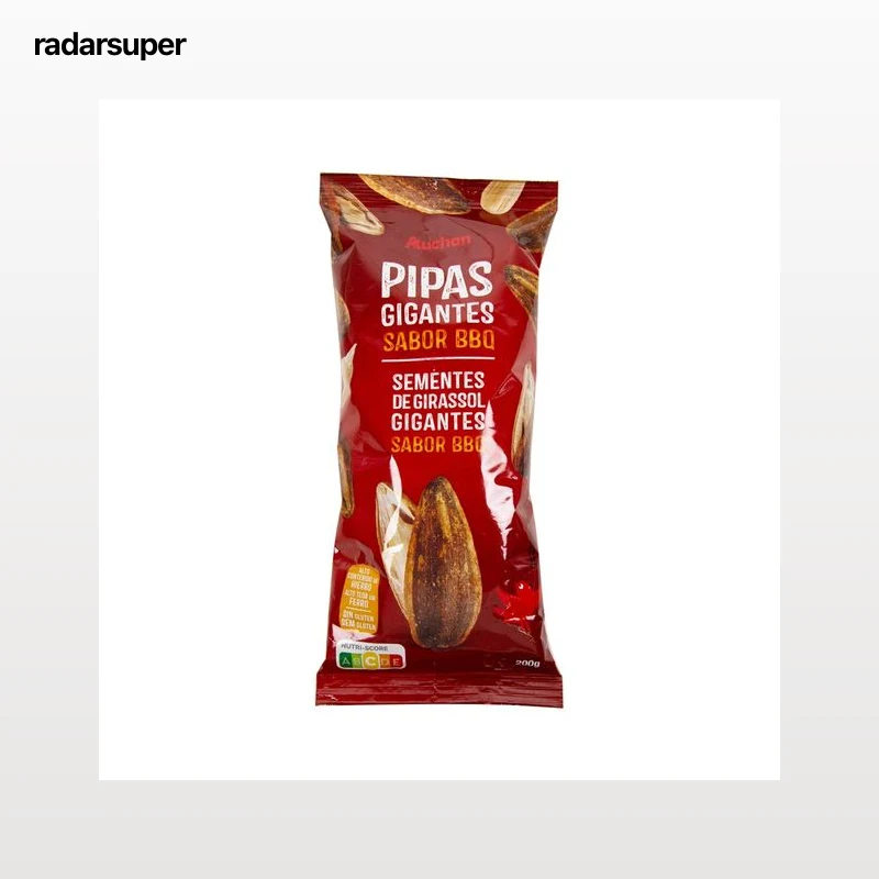 PRODUCTO ALCAMPO Pipas girasol gigantes con sabor a barbacoa 200 g.