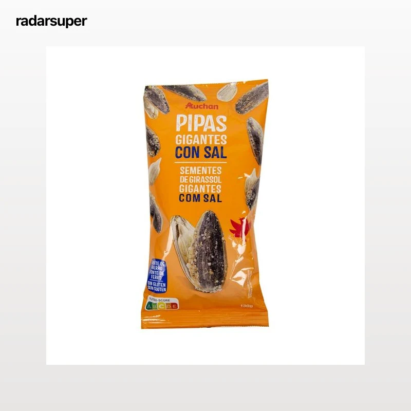 PRODUCTO ALCAMPO Pipas de girasol gigantes saladas 130 g.