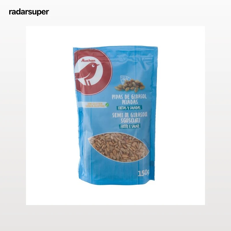 PRODUCTO ALCAMPO Pipas de girasol peladas fritas y saladas 150 g.
