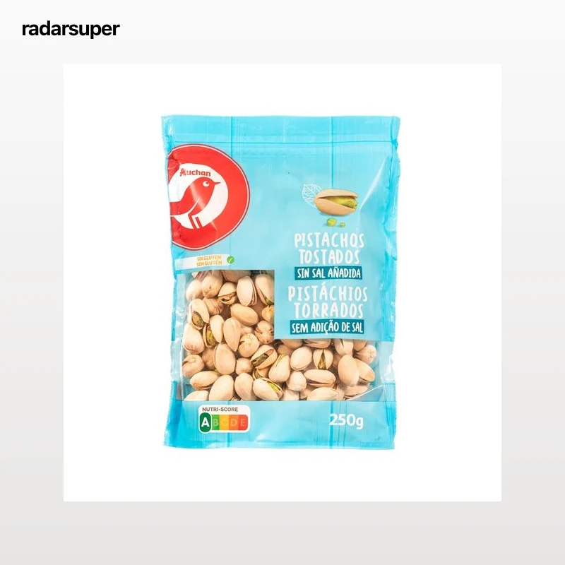 PRODUCTO ALCAMPO Pistachos tostados sin sal añadida 250 g.