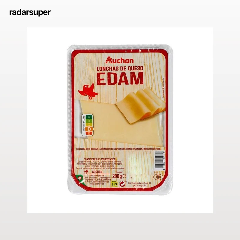 PRODUCTO ALCAMPO Queso edam lonchas 200 g.