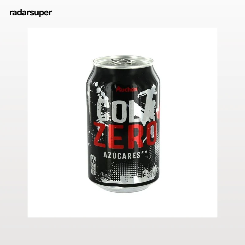 PRODUCTO ALCAMPO Refresco de cola Zero sin azúcar lata 33 cl.