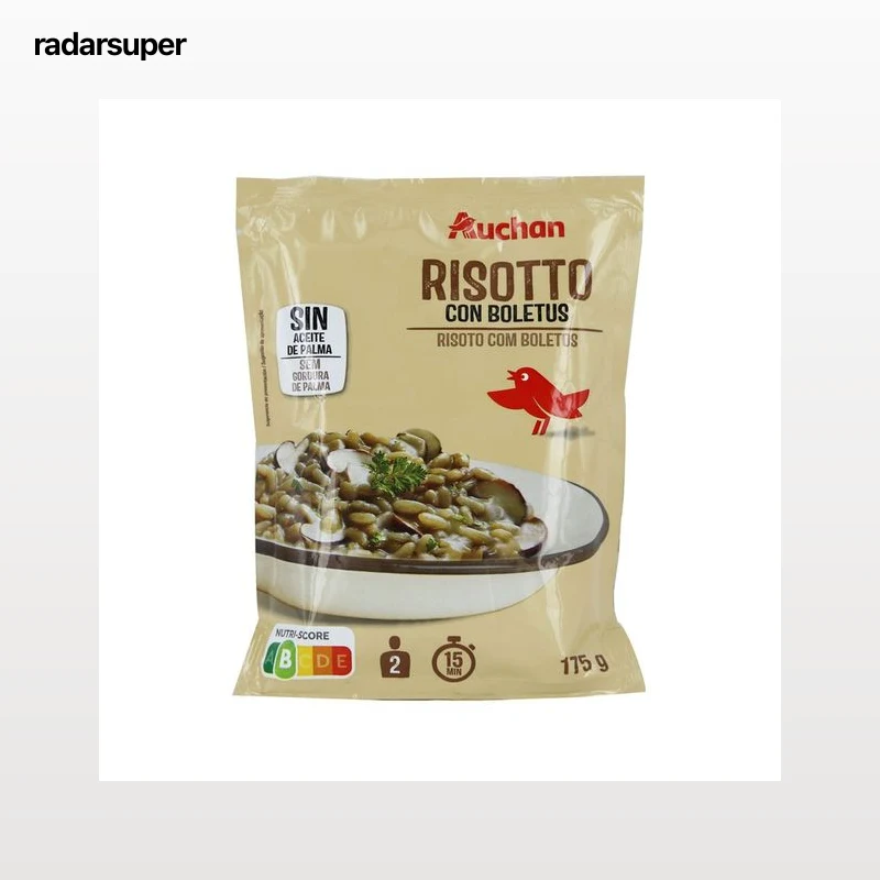 PRODUCTO ALCAMPO Risotto con champiñones 175 g.