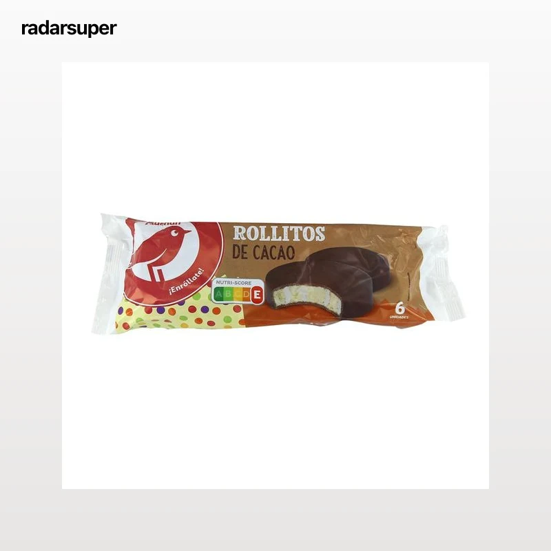 PRODUCTO ALCAMPO Rollitos al cacao 6 uds. 270 g.