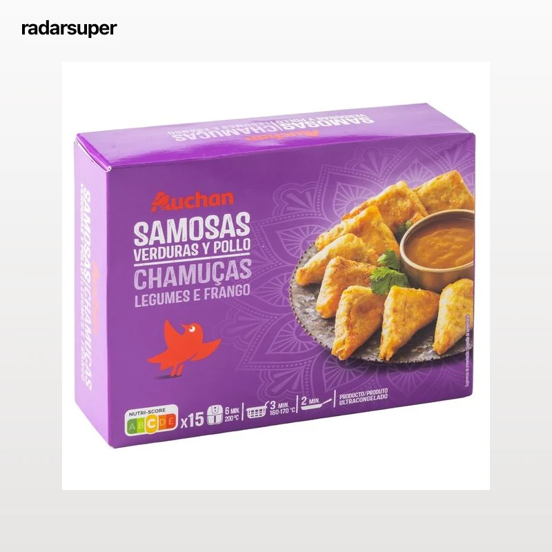 PRODUCTO ALCAMPO Samosas de verduras y pollo 10 uds. 300 g.