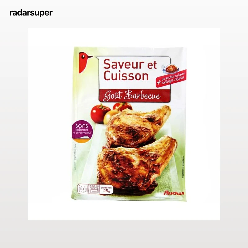 PRODUCTO ALCAMPO Sazonador para preparar pollo asado a la barbacoa 28 g.