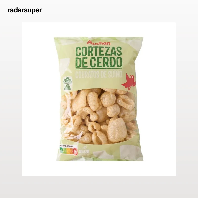 PRODUCTO ALCAMPO Snack de cortezas de cerdo bolsa de 75 g.