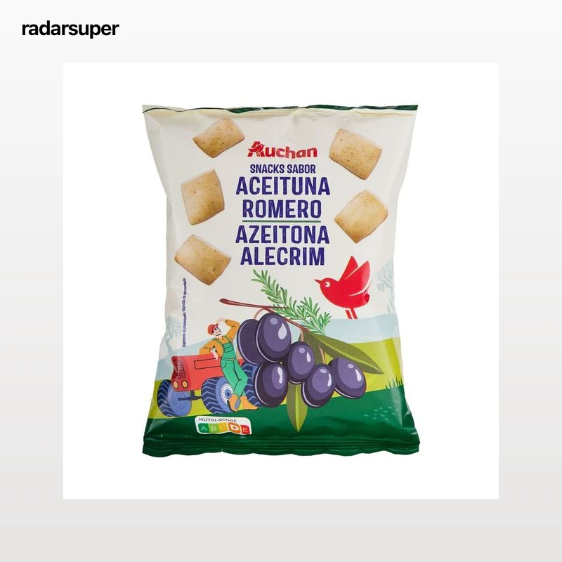 PRODUCTO ALCAMPO Snack pan de aceituna y romero 80 g.