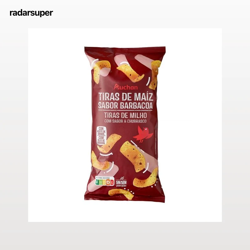 PRODUCTO ALCAMPO Snack de tiras de maíz con sabor a barbacoa 150 g